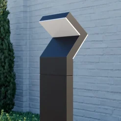 Arcchio LED tuinpadverlichting Havin, antraciet, metaal, 100cm