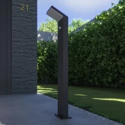 Arcchio LED tuinpadverlichting Yolena, sensor, 100cm, antraciet