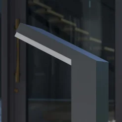 Arcchio LED tuinpadverlichting Yolena, sensor, 100cm, antraciet