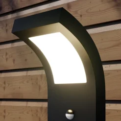 Arcchio LED tuinpadverlichting, 60 cm, antraciet, sensor, IP54