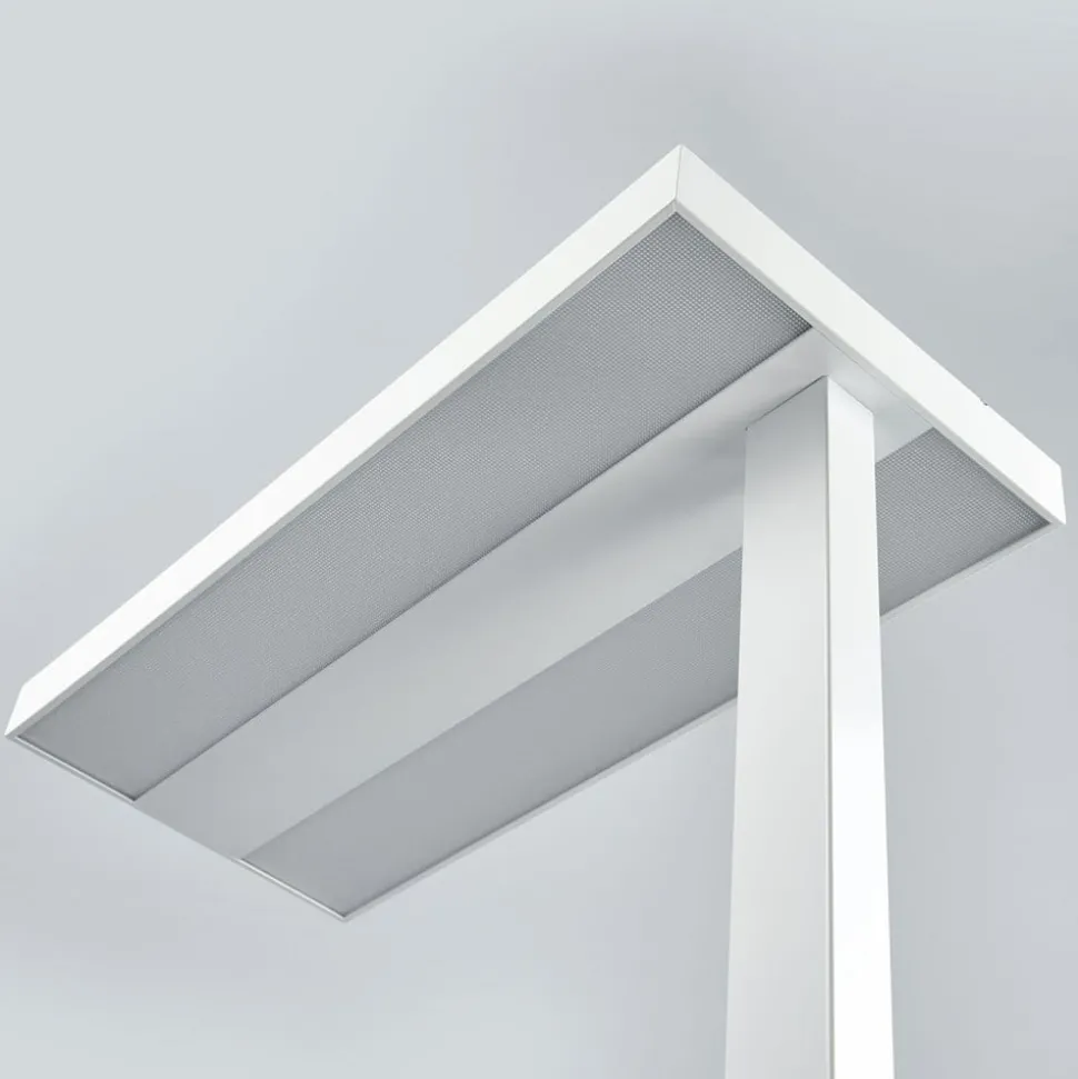 Arcchio LED vloerlamp Logan Basic, wit, 6.000 lm, dimbaar