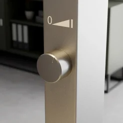 Arcchio LED vloerlamp Logan Basic, zilver, 6.000 lm, dimbaar