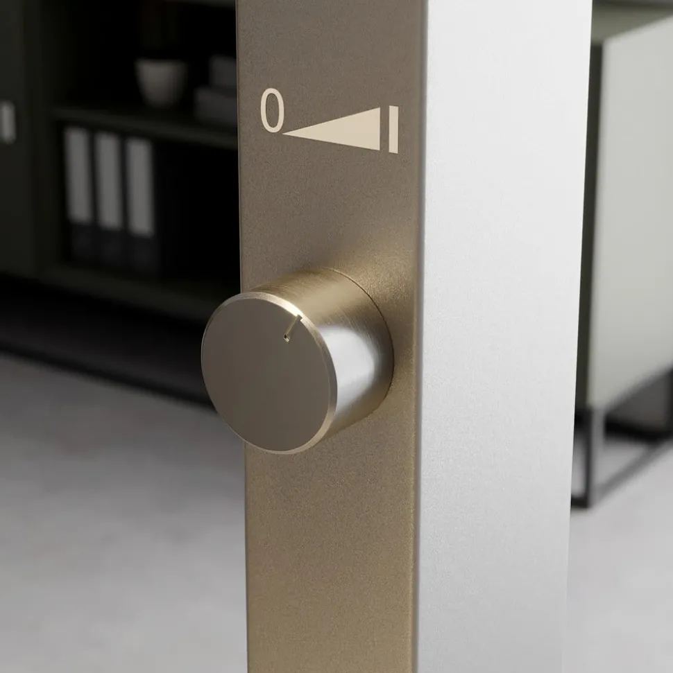 Arcchio LED vloerlamp Logan Basic, zilver, 6.000 lm, dimbaar