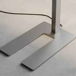 Arcchio LED vloerlamp Logan Basic, zilver, 6.000 lm, dimbaar