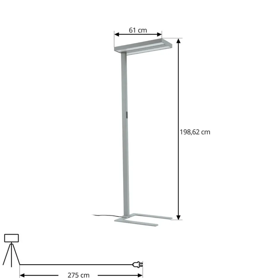 Arcchio LED vloerlamp Logan Ultra HCL, CCT, sensor, dimbaar