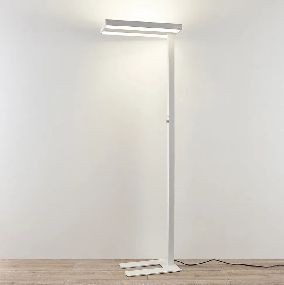 Arcchio LED vloerlamp Logan Pro, wit, sensor, dimbaar