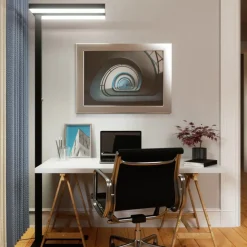 Arcchio LED vloerlamp Logan Basic, zwart, 6000 lm, dimbaar