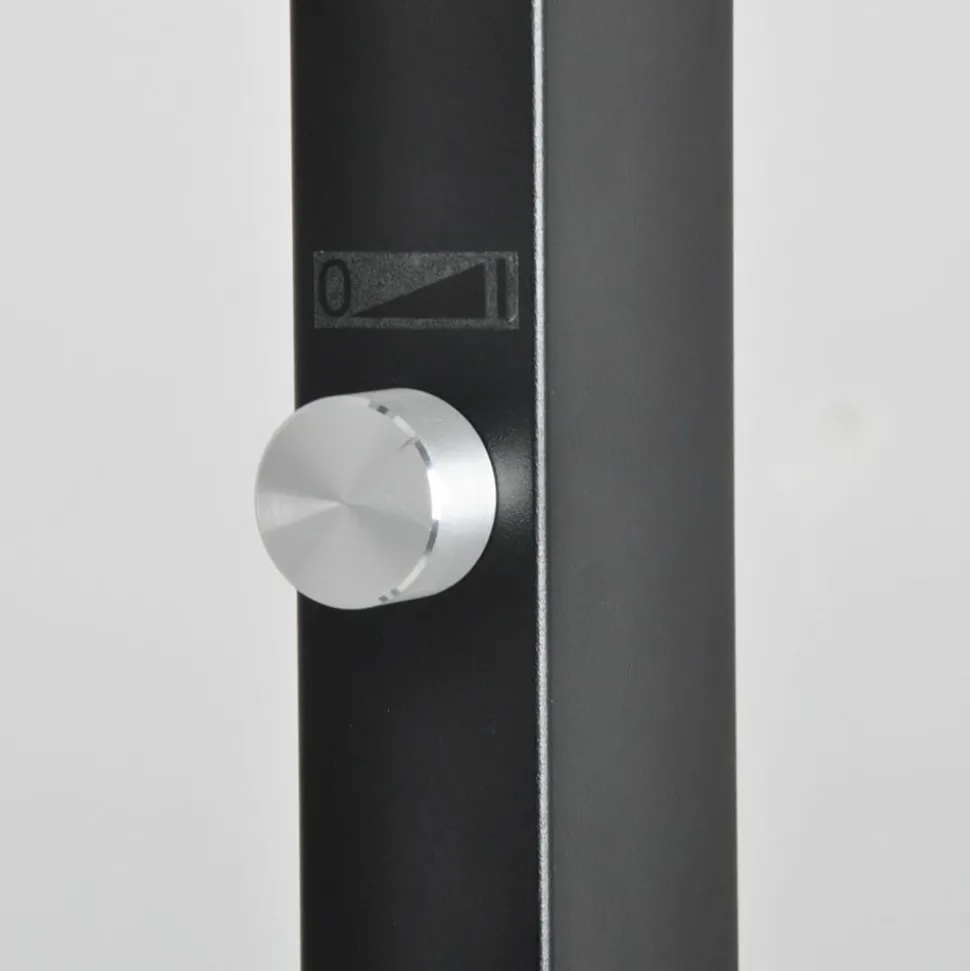 Arcchio LED vloerlamp Logan Basic, zwart, 6000 lm, dimbaar