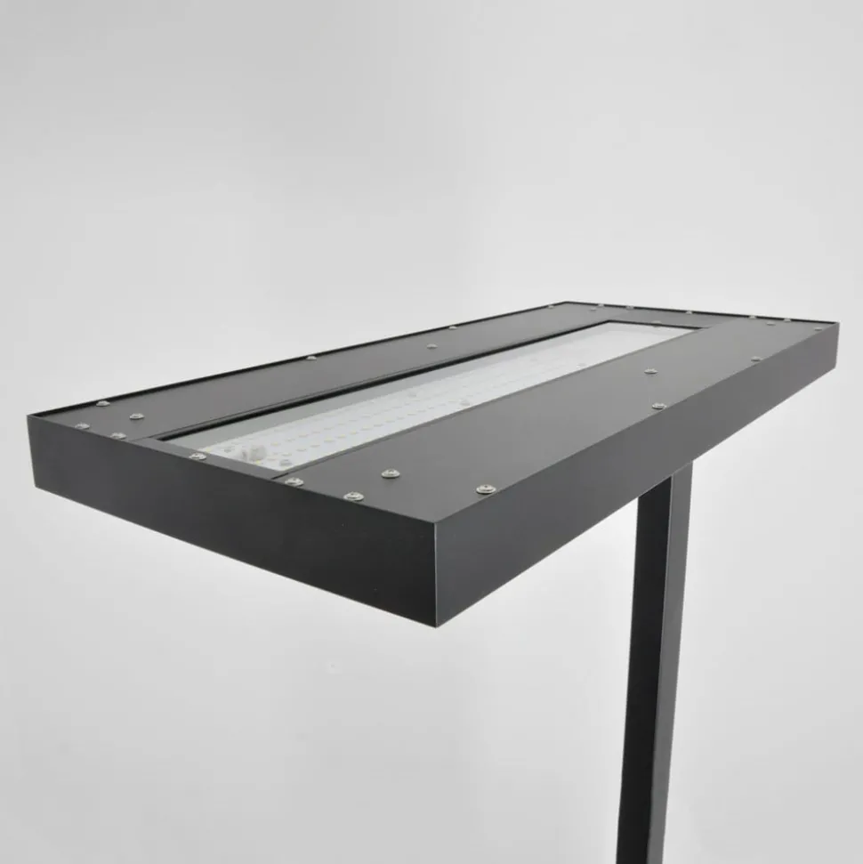 Arcchio LED vloerlamp Logan Basic, zwart, 6000 lm, dimbaar