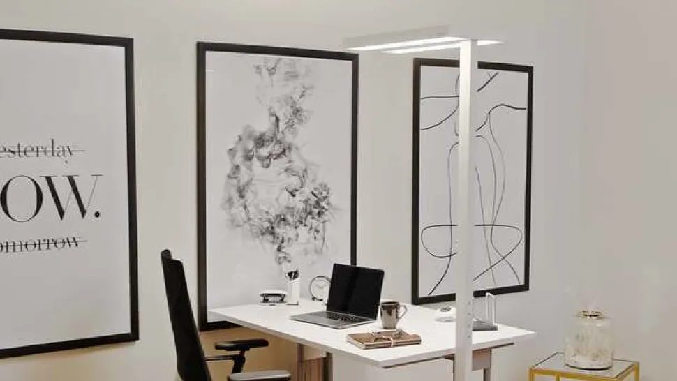 Arcchio LED vloerlamp Logan Pro, zilver, sensor, dimbaar