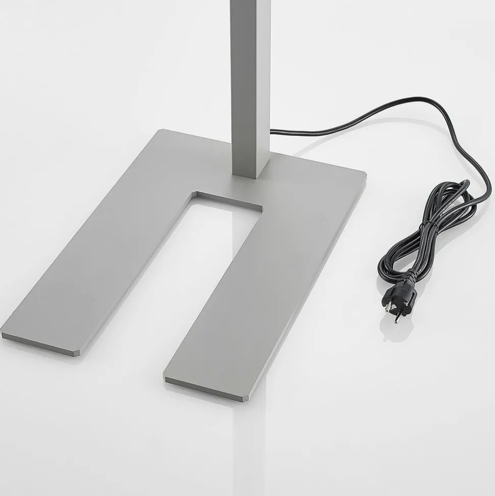 Arcchio LED vloerlamp Logan Pro, zilver, sensor, dimbaar