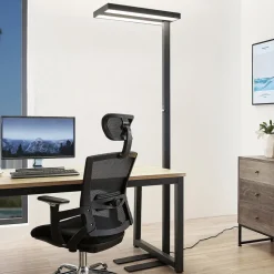 Arcchio LED vloerlamp Logan Pro, zwart, sensor, dimbaar