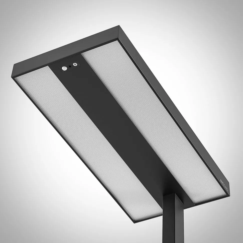 Arcchio LED vloerlamp Logan Pro, zwart, sensor, dimbaar