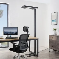 Arcchio LED vloerlamp Logan Pro, zwart, sensor, dimbaar
