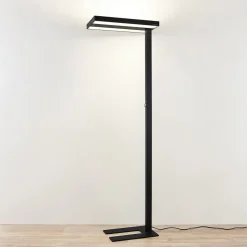 Arcchio LED vloerlamp Logan Pro, zwart, sensor, dimbaar