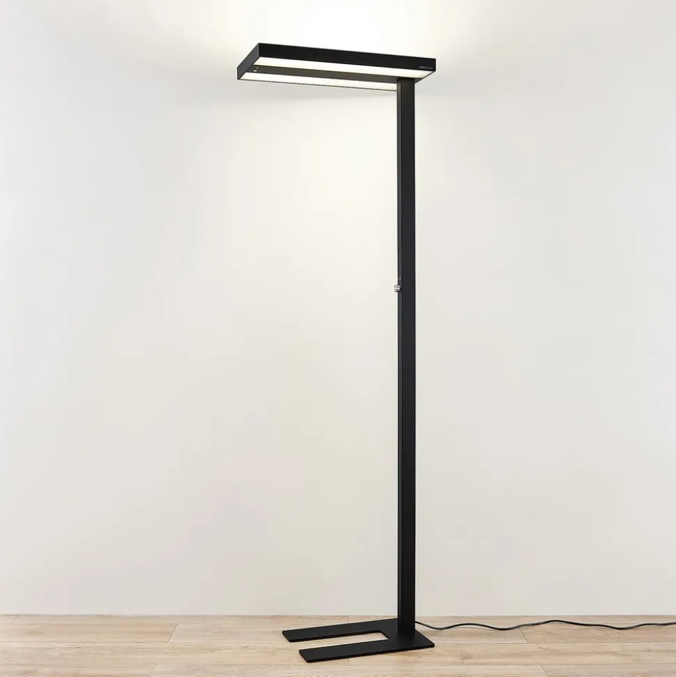 Arcchio LED vloerlamp Logan Pro, zwart, sensor, dimbaar