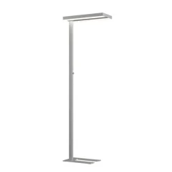 Arcchio LED vloerlamp Logan Basic, set van 2, zilver, 6000 lm