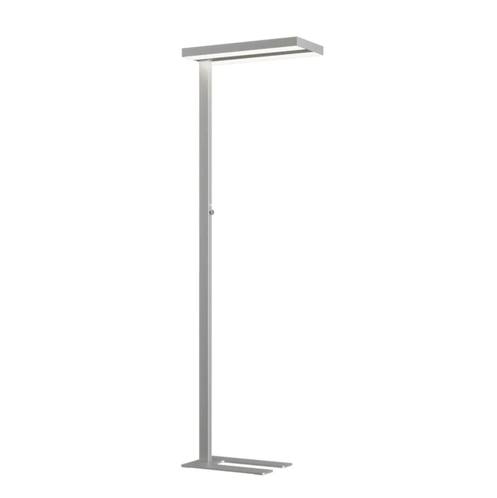 Arcchio LED vloerlamp Logan Basic, set van 2, zilver, 6000 lm