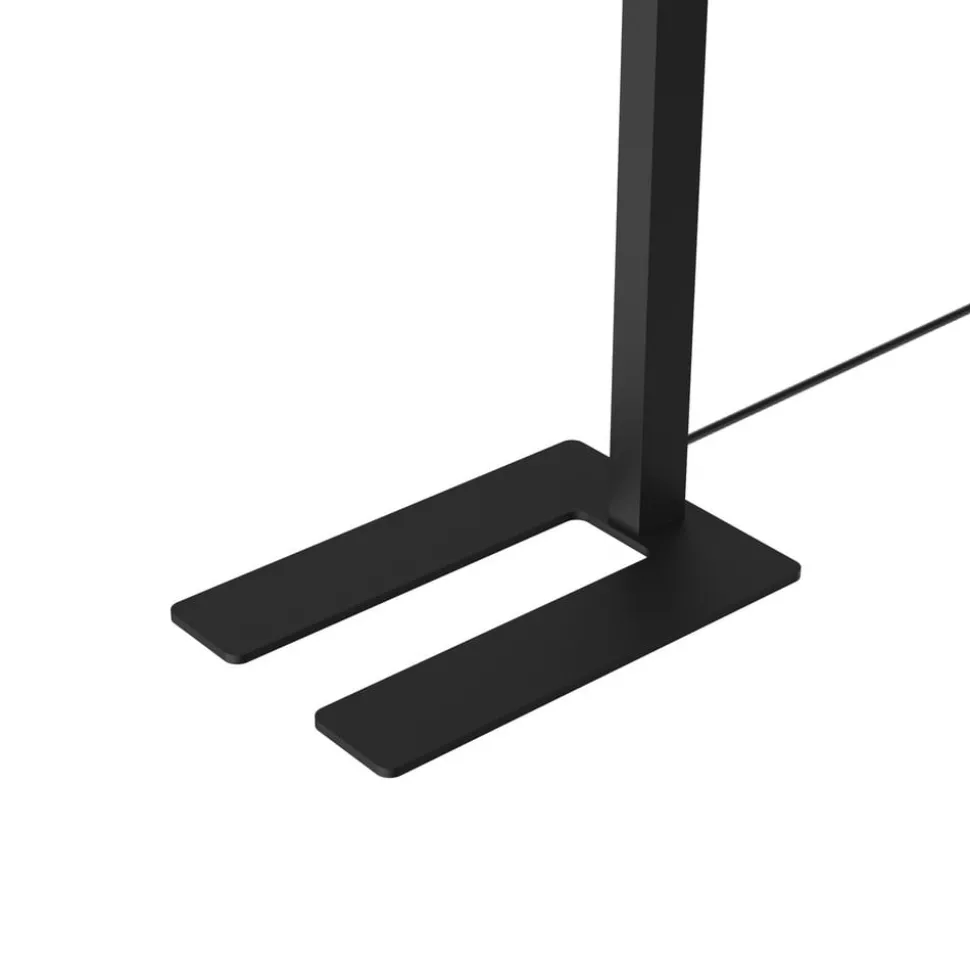 Arcchio LED vloerlamp Timon, 54W, zwart, hoogte 195 cm