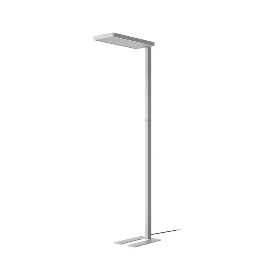 Arcchio LED vloerlamp Timon, 54W, zilver, hoogte 195 cm