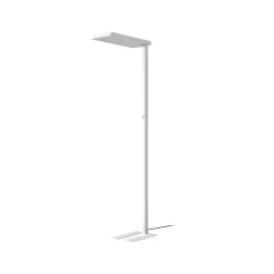 Arcchio LED vloerlamp Timon, 195 cm, wit, 54 W, aluminium