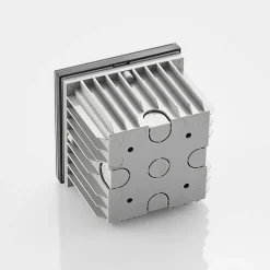 Arcchio LED wand inbouwlamp Zamo, zwart, 11 cm, IP65