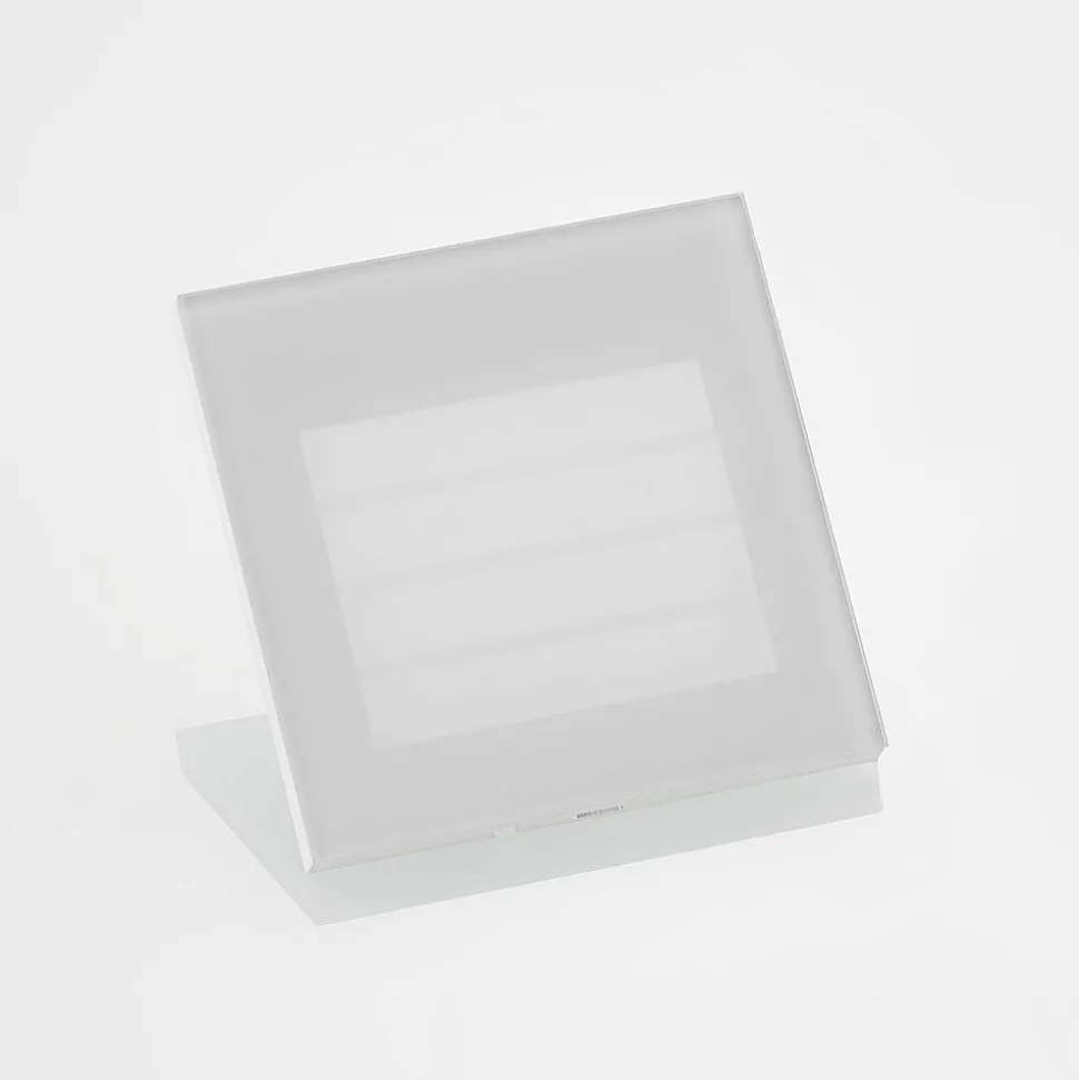 Arcchio LED wand inbouwlamp Zamo, louvre, wit, metaal, IP65