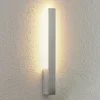Arcchio LED wandlamp Ivano, hoogte 43 cm, geborsteld aluminium