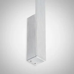 Arcchio LED wandlamp Ivano, hoogte 43 cm, geborsteld aluminium