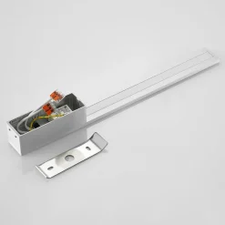 Arcchio LED wandlamp Ivano, hoogte 43 cm, geborsteld aluminium