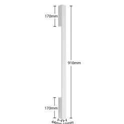 Arcchio LED wandlamp Ivano, 91 cm, wit, aluminium