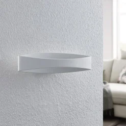 Arcchio LED wandlamp Jelle, 44 cm, wit, metaal, omhoog/omlaag