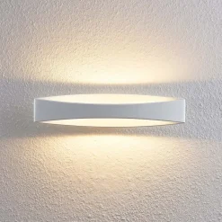 Arcchio LED wandlamp Jelle, 44 cm, wit, metaal, omhoog/omlaag