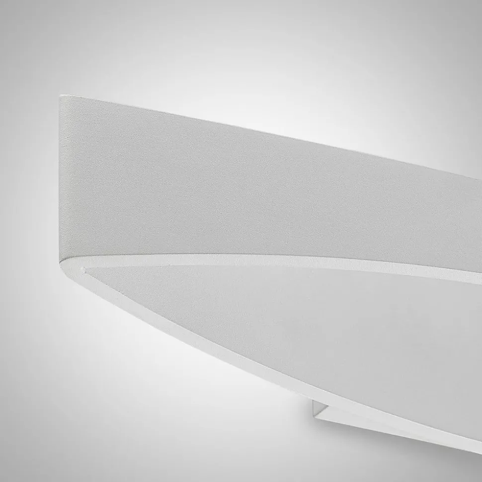 Arcchio LED wandlamp Jelle, 44 cm, wit, metaal, omhoog/omlaag