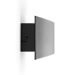 Arcchio LED wandlamp Jelle, 27 cm, zwart/goud, omhoog/omlaag