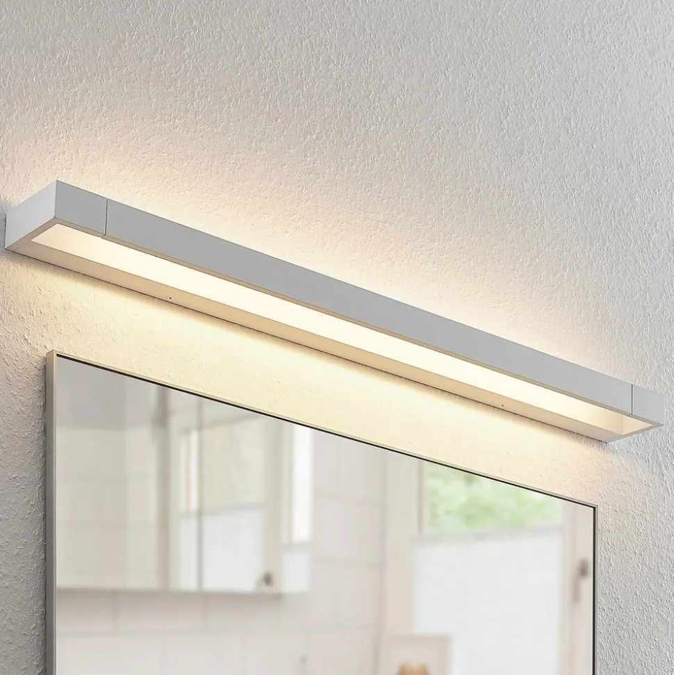 Arcchio LED wandlamp Jora, 90 cm, wit, zwenkbaar, IP44