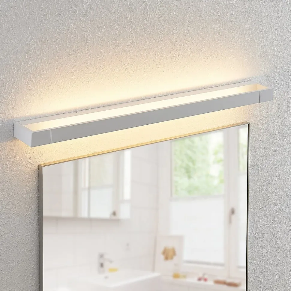 Arcchio LED wandlamp Jora, 90 cm, wit, zwenkbaar, IP44
