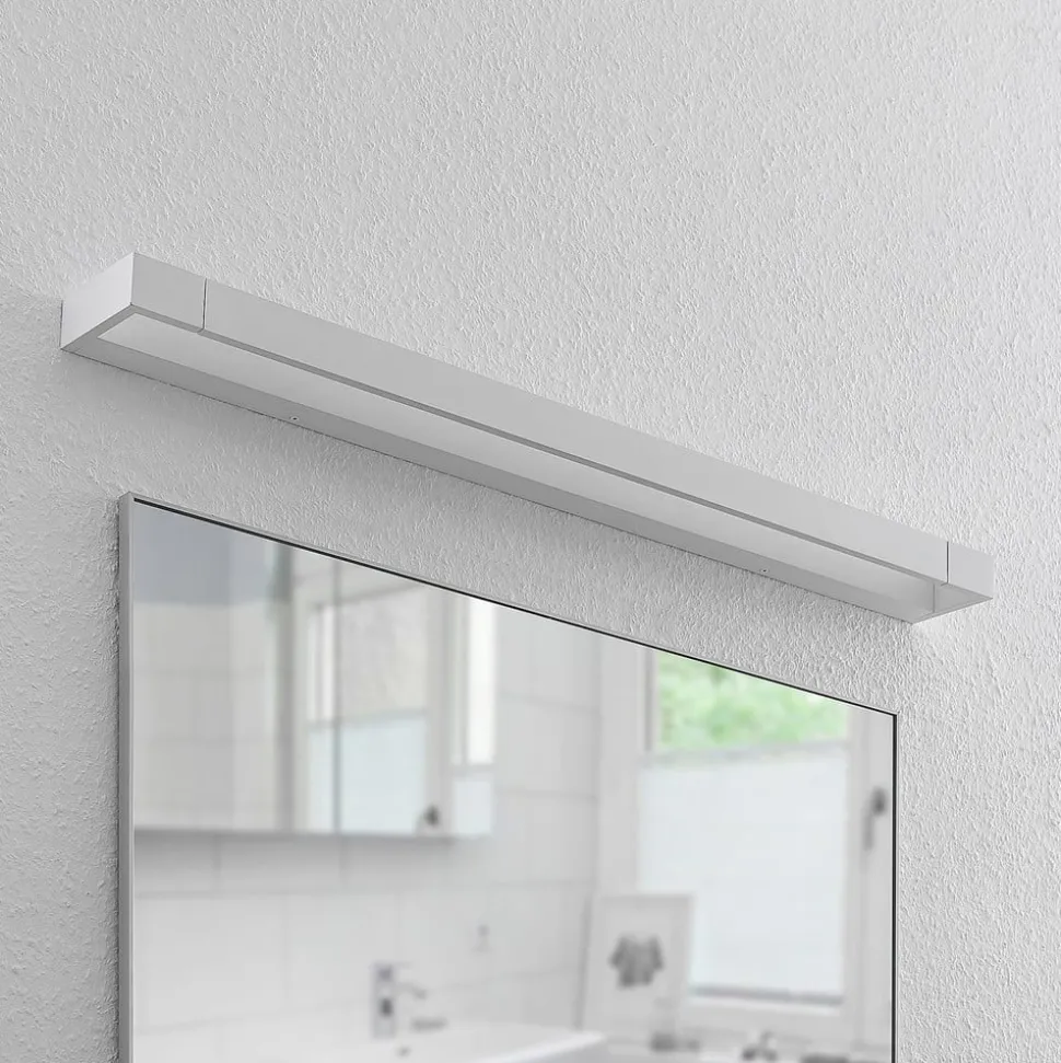 Arcchio LED wandlamp Jora, 90 cm, wit, zwenkbaar, IP44