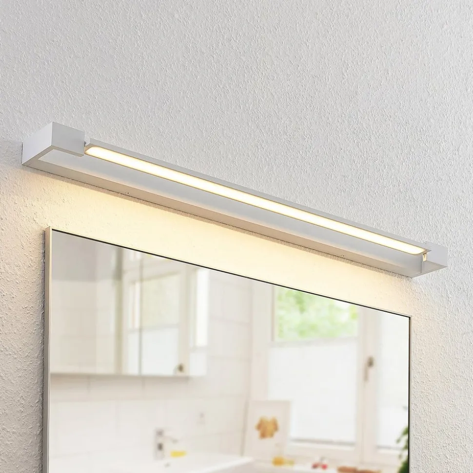 Arcchio LED wandlamp Jora, 90 cm, wit, zwenkbaar, IP44