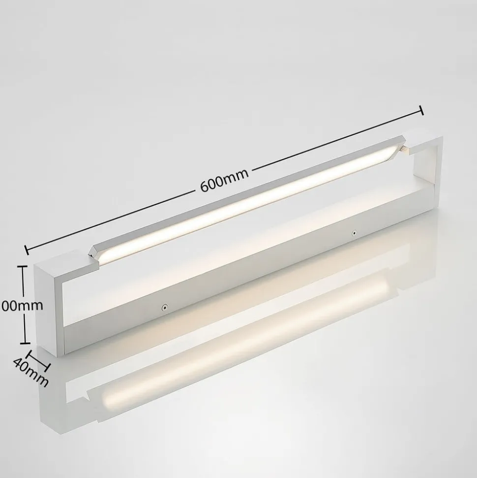 Arcchio LED wandlamp Jora, 60 cm, wit, zwenkbaar, IP44