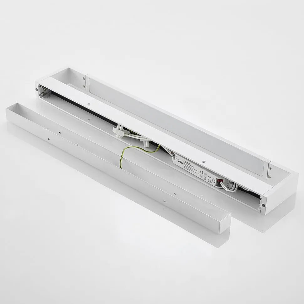 Arcchio LED wandlamp Jora, 60 cm, wit, zwenkbaar, IP44