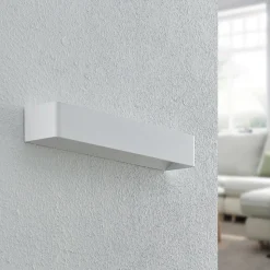 Arcchio LED wandlamp Karam, 53 cm, wit, metaal, omhoog/omlaag