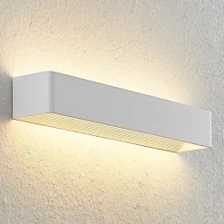 Arcchio LED wandlamp Karam, 53 cm, wit, metaal, omhoog/omlaag