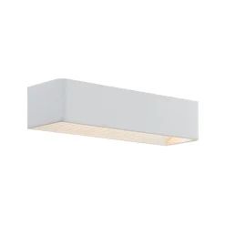 Arcchio LED wandlamp Karam, 37 cm, wit, metaal, omhoog/omlaag