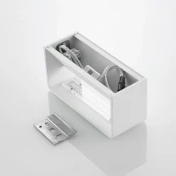 Arcchio LED wandlamp Karam, 20 cm, wit, metaal, omhoog/omlaag