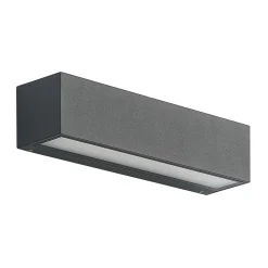 Arcchio LED wandlamp Lengo, 25 cm, antraciet, down, CCT