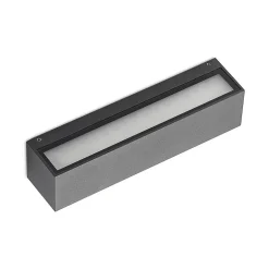 Arcchio LED wandlamp Lengo, 25cm, antraciet, omhoog/omlaag, CCT