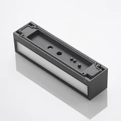 Arcchio LED wandlamp Lengo, 25cm, antraciet, omhoog/omlaag, CCT