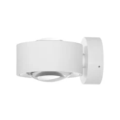 Arcchio LED wandlamp Rotari, lens, omhoog/omlaag, wit, metaal