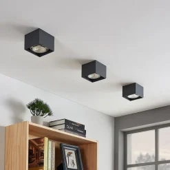 Arcchio Mabel plafondspot, 12 cm x 12 cm, grijs, GU10